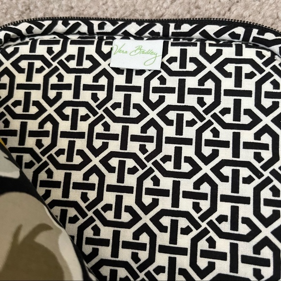 Vera Bradley Tablet Sleeve Yellow Black Dogwood Print - Picture 7 of 8